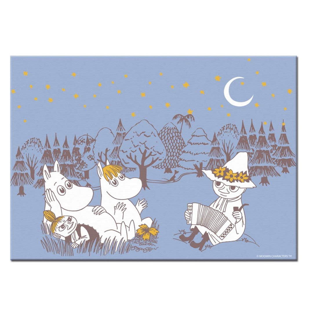 Moomin授权-无框画(30*40cm) - 墙贴/壁贴 - 棉 蓝色