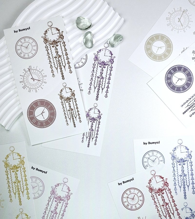 复古美学装饰素材 - 便条纸/标签贴 - 纸 多色