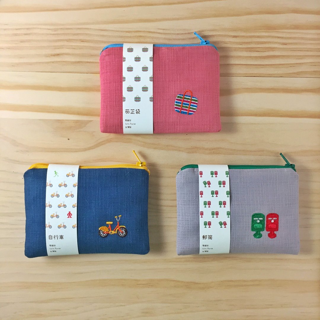 【周年庆 - Goody Bag】- 小笼包/珍奶/茄芷袋/芒果冰 刺绣小物组 - 零钱包 - 其他材质 