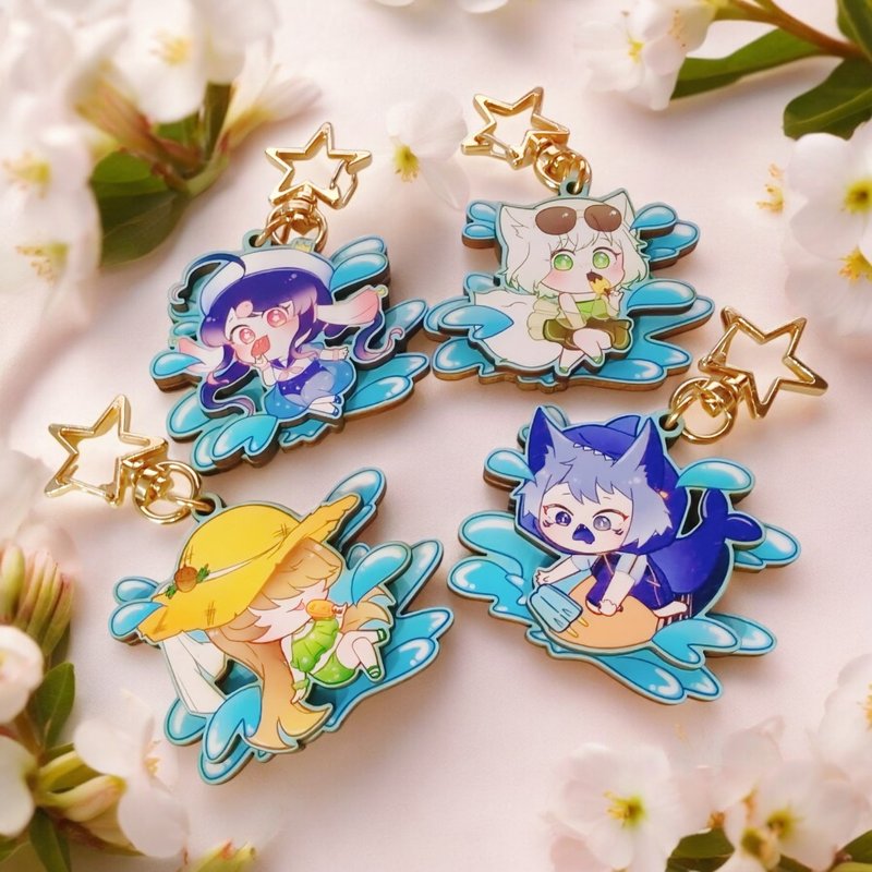 【互素协绘】6cm双层木头吊饰 - 吊饰 - 木头 