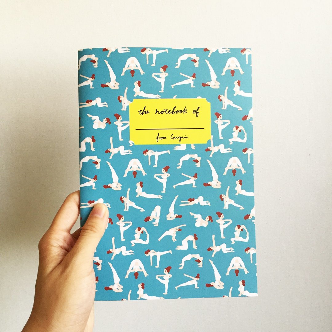 瑜珈笔记本 土耳其蓝 Yoga notebook - 笔记本/手帐 - 纸 蓝色