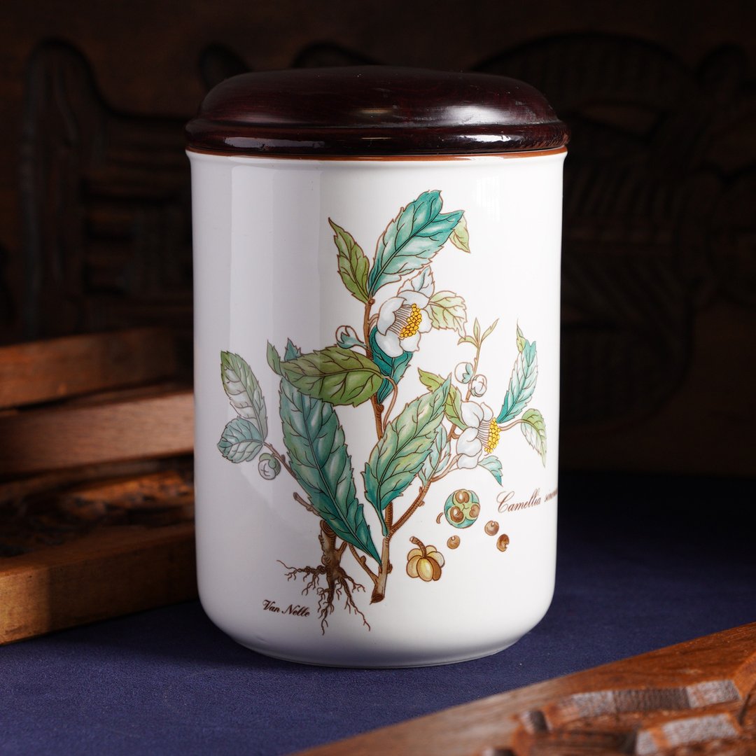 德国名瓷唯宝Villeroy & Boch茶树Camellia sinensis密封罐 - 咖啡壶/周边 - 瓷 多色