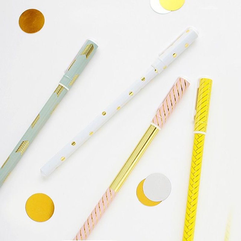 Livework-质感粉漾烫金0.5油性原子笔-M,LWK31420 - 圆珠笔/中性笔 - 塑料 粉红色