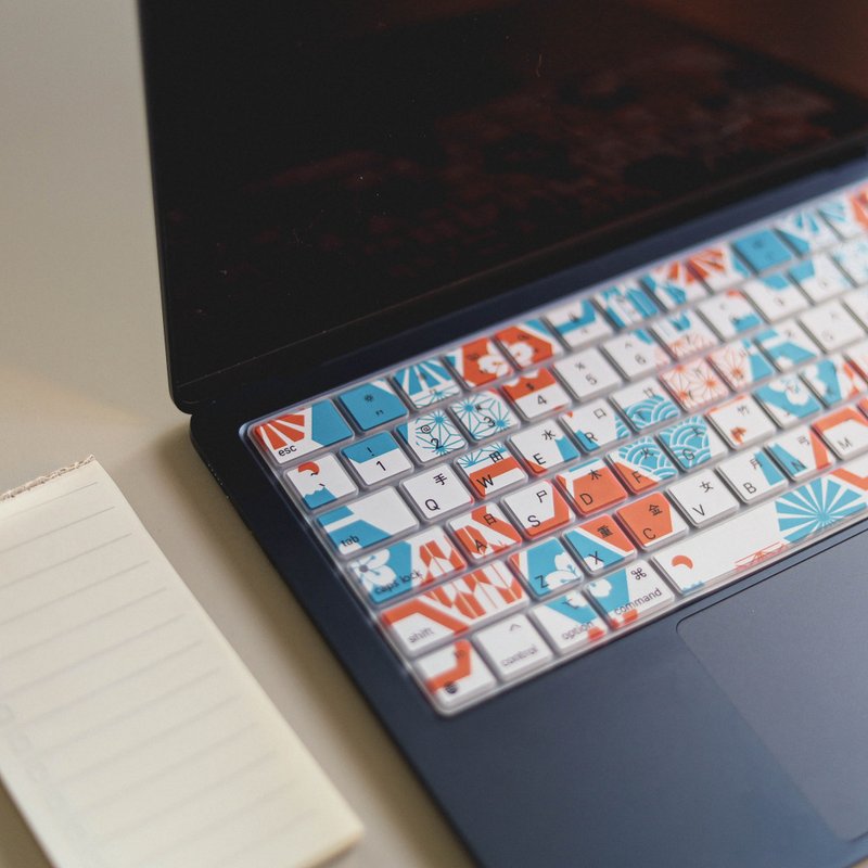 【键盘膜】六角磁砖 - 富士山 / 红 - 电脑配件 - 硅胶 红色