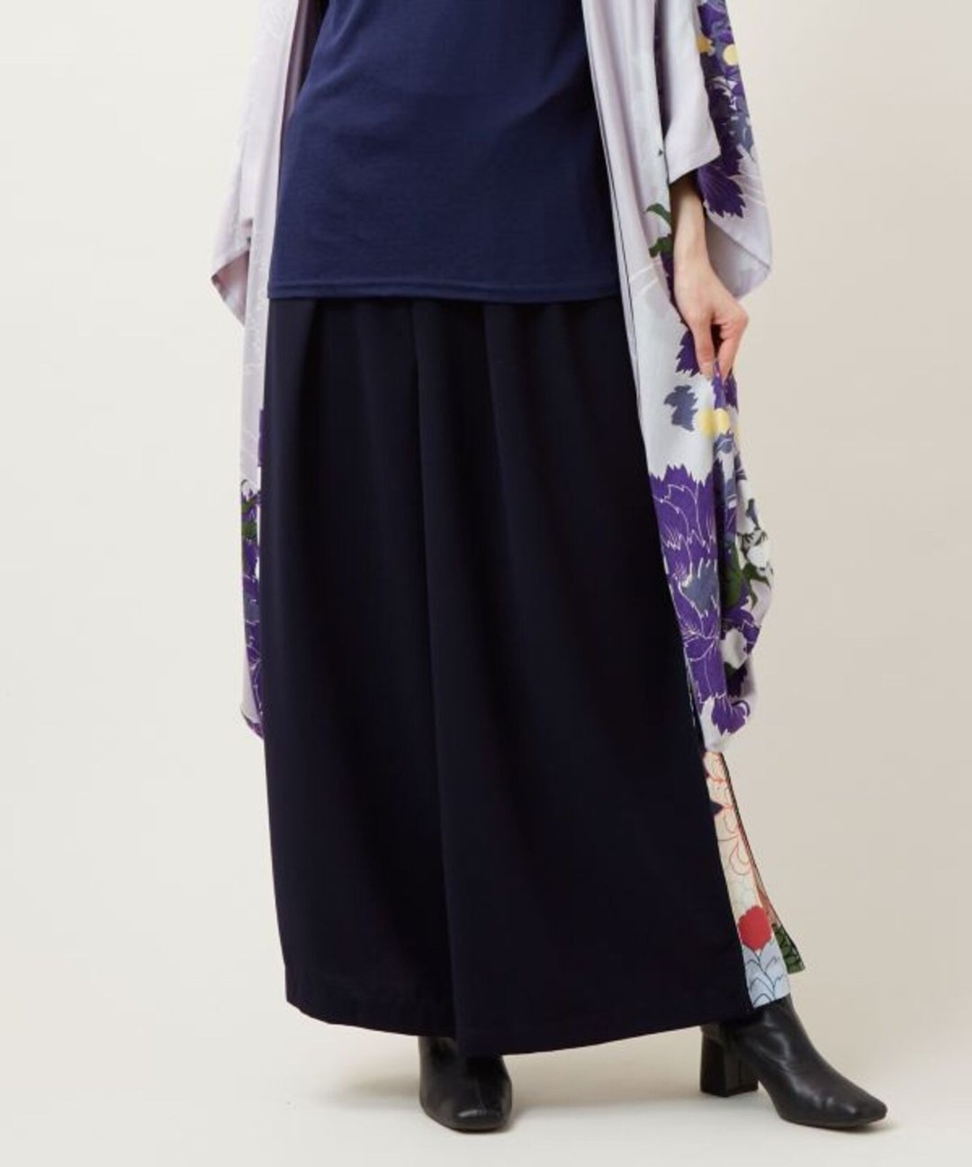 【热门预购】八挂花纹袴风宽裤 (三色) 7CQ-5303 - 女装长裤 - 棉 