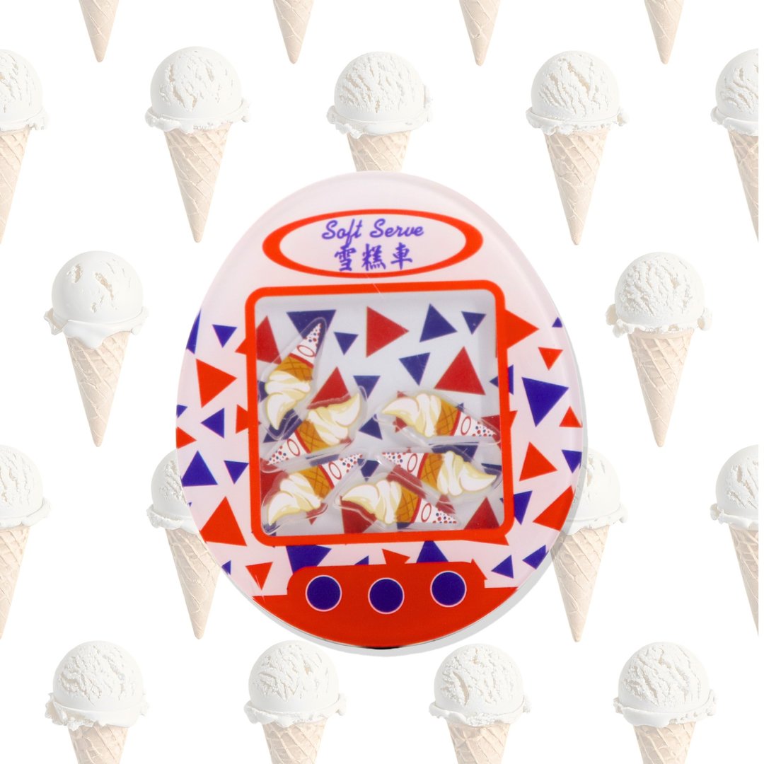 香港摇摇磁石贴 - 雪糕 伴手礼 文具 手信 - 冰箱贴/磁贴 - 塑料 多色