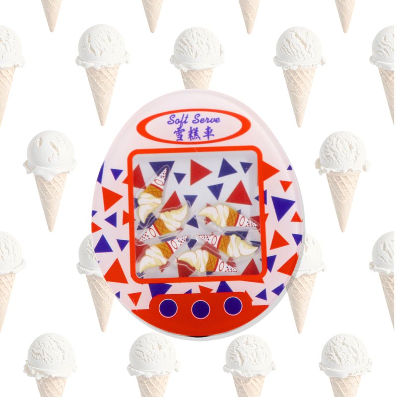 香港摇摇磁石贴 - 雪糕 伴手礼 文具 - 冰箱贴/磁贴 - 塑料 多色