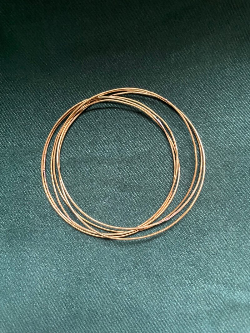 圈圈圆圆 黄铜手环 - 手链/手环 - 铜/黄铜 金色