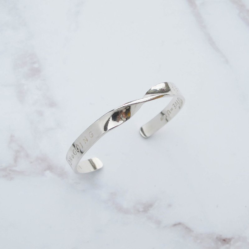 DIY手工银饰教学卷 | 文化币可 |扭转 纯银中版手环 | 大员囡仔 - 金工/饰品 - 纯银 