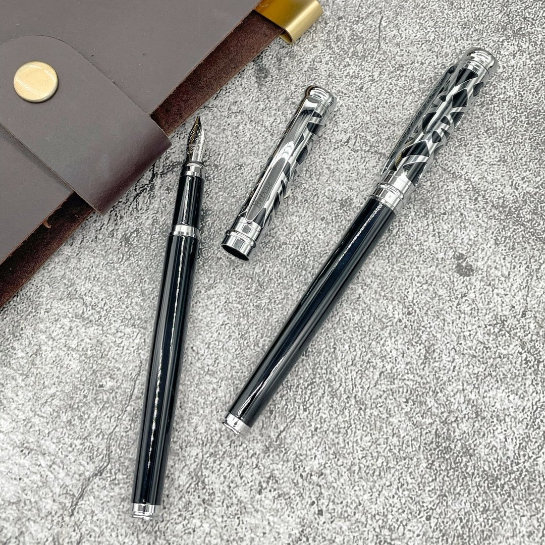 【免费定制_毕业礼物】赠刻字_品初_蚀刻陪你_黑色钢笔 新版本 - 钢笔 - 铜/黄铜 