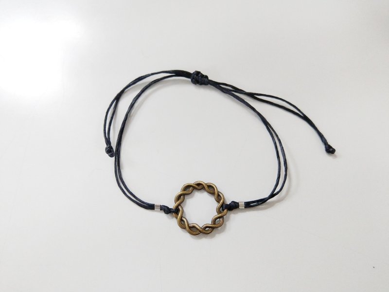 花园系列 花圈防水蜡线手环 手链 民族风 - 手链/手环 - 其他金属 黑色