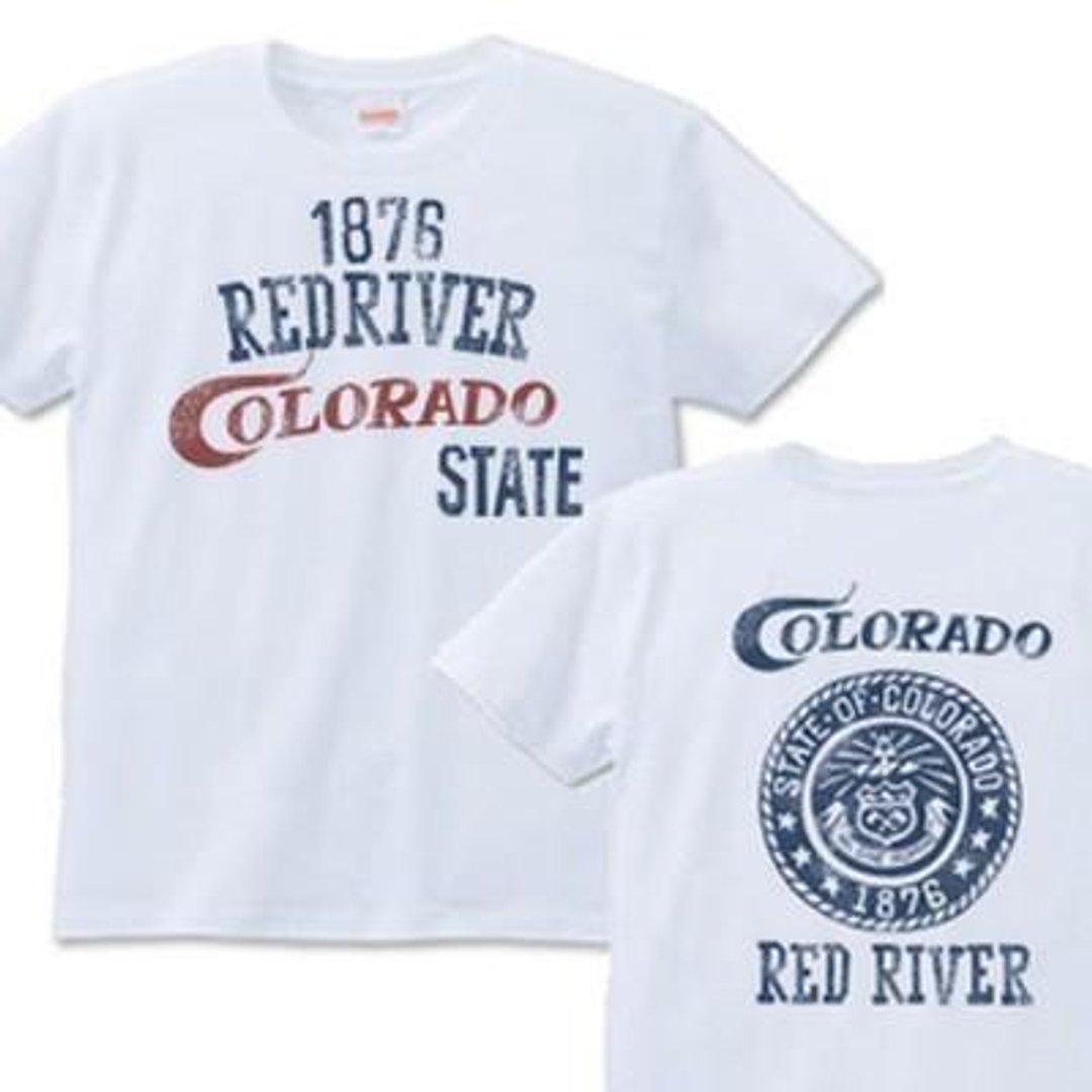 Colorado State S ~ XL T-shirt order product] - 中性连帽卫衣/T 恤 - 棉 白色
