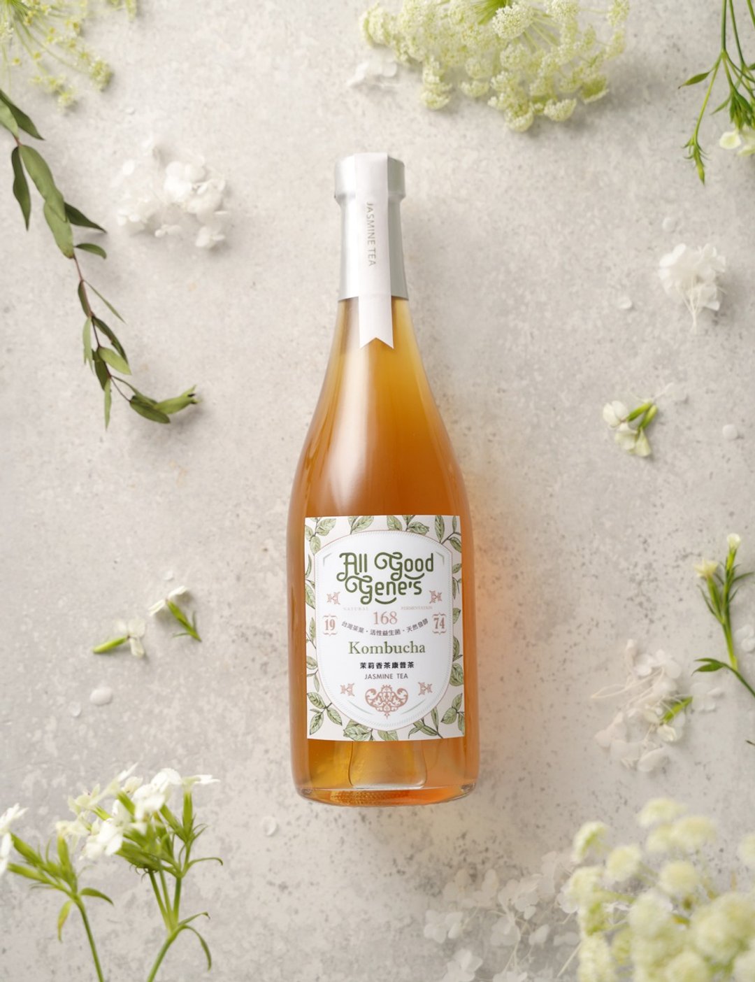 All Good Gene's 茉莉香茶康普茶 / 750ml Jasmine Kombucha - 健康/养生 - 新鲜食材 