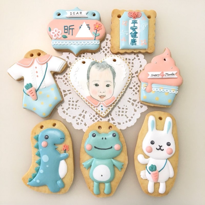 绘本里的好朋友 收涎饼干8片(可定制宝宝头像) - 手工饼干 - 新鲜食材 