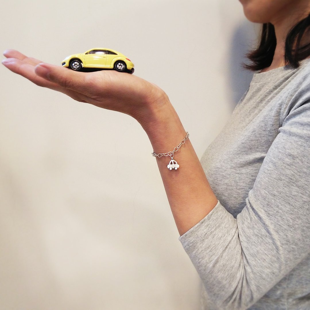 car bracelet_小汽车手链 | 925银 限量 设计师手作 - 手链/手环 - 银 银色