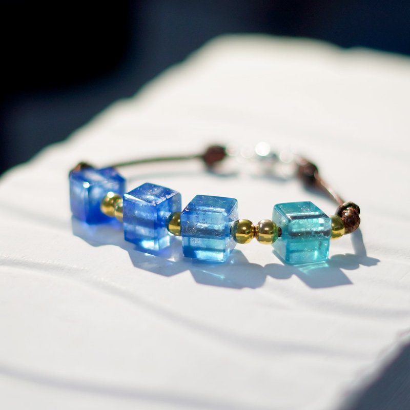 手鍊 |樹脂銀河立方體 - 手链/手环 - 树脂 多色