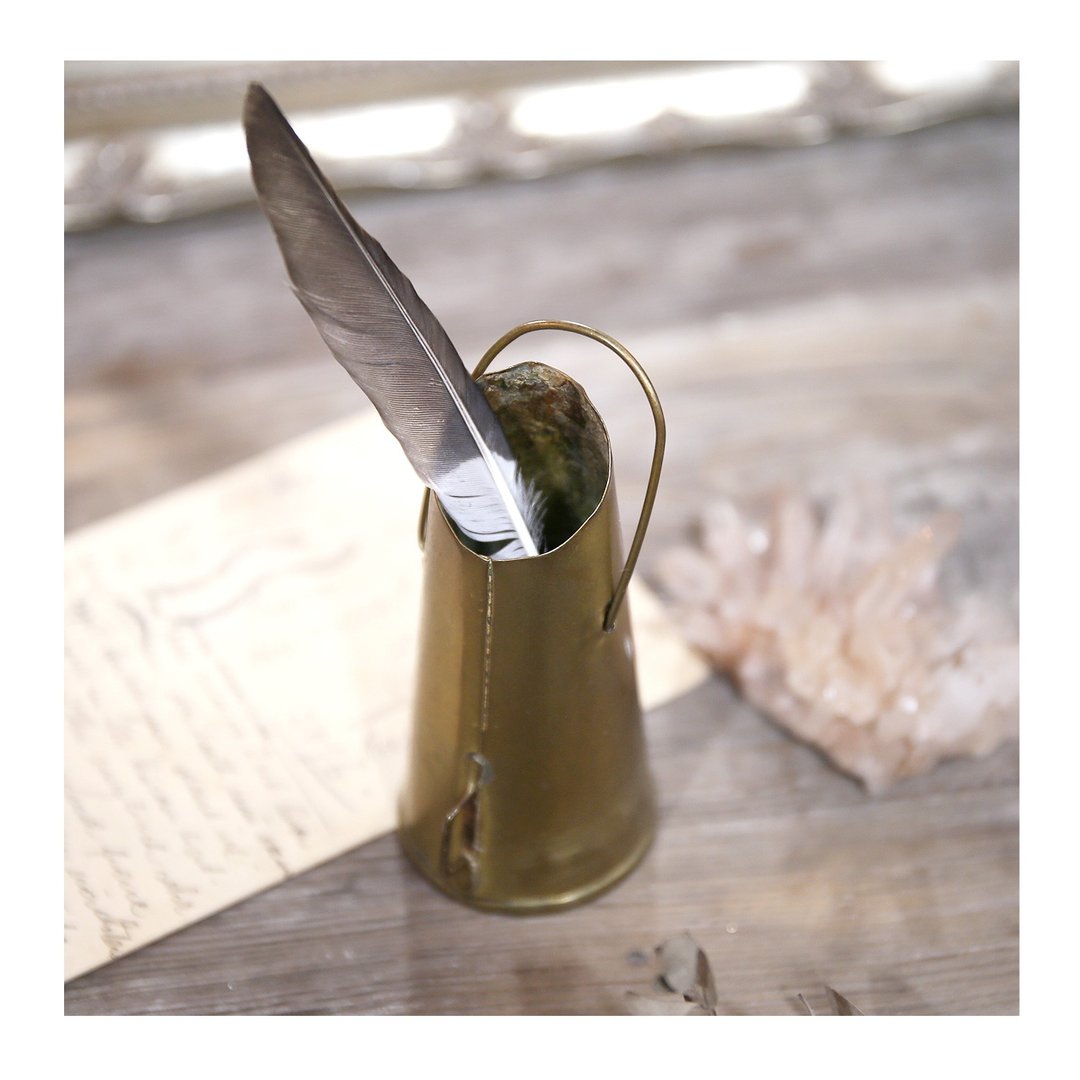 英国老件.黄铜制煤斗造型金属小摆件.小花器#收藏品#陈列道具 - 其他 - 其他金属 