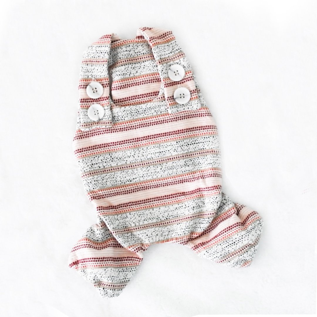 Pet Cloth Pink Overalls Pants - 衣/帽 - 亚麻 粉红色