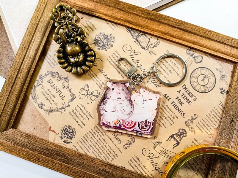 KR519可愛吊飾cute pendant_萌鼠cute mouse.C/ 晶透吊飾_鑰匙圈 - 钥匙链/钥匙包 - 塑料 多色