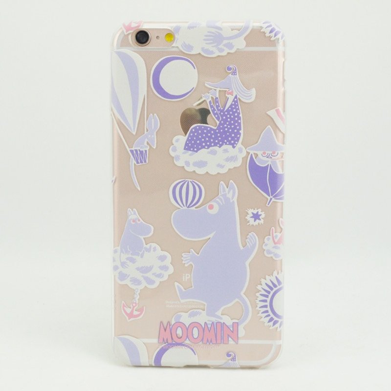 Moomin噜噜米正版授权-TPU手机保护壳【Moomin游乐园 (粉紫)】 - 手机壳/手机套 - 硅胶 紫色