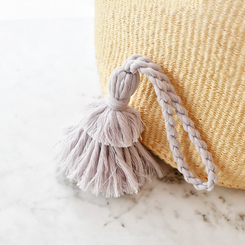 Tassel key chain/Hinoki Lavender - 吊饰 - 棉．麻 紫色