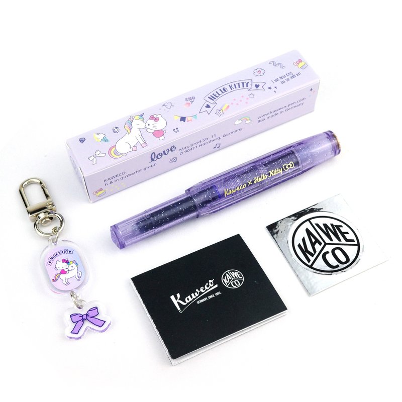 德国 Kaweco x Hello Kitty钢笔/ 紫色/ 金尖/ F - 钢笔 - 树脂 紫色
