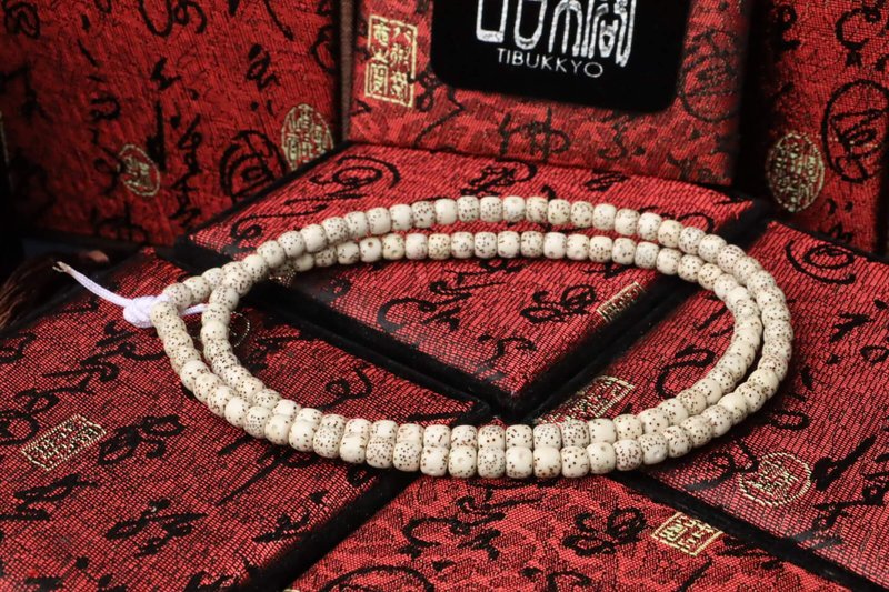 精品星月菩提子 6x7mm桶珠 108颗 素珠 佛珠 念珠 定制化设计饰 - 手链/手环 - 植物．花 