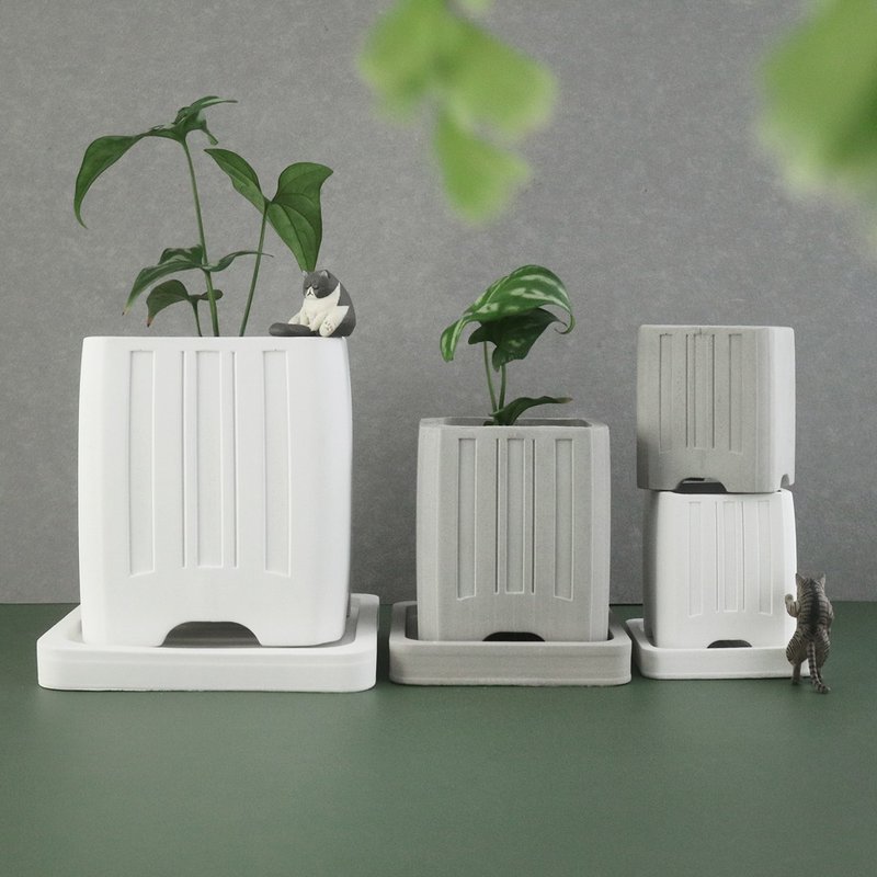 独家设计根泥长高【水泥盆组】 - 植栽/盆栽 - 水泥 