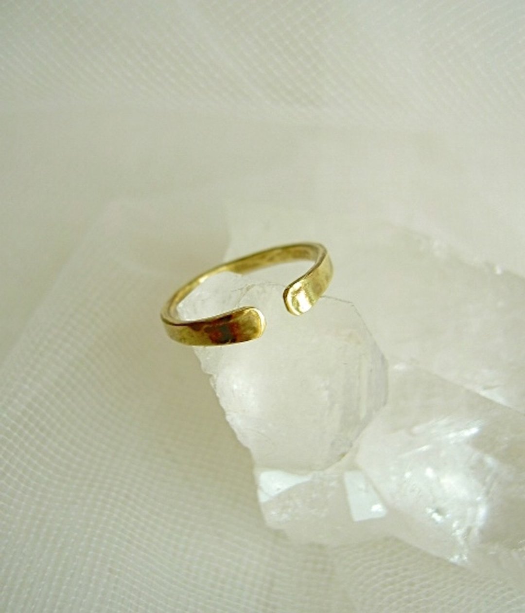 Front open ring - 戒指 - 其他金属 金色