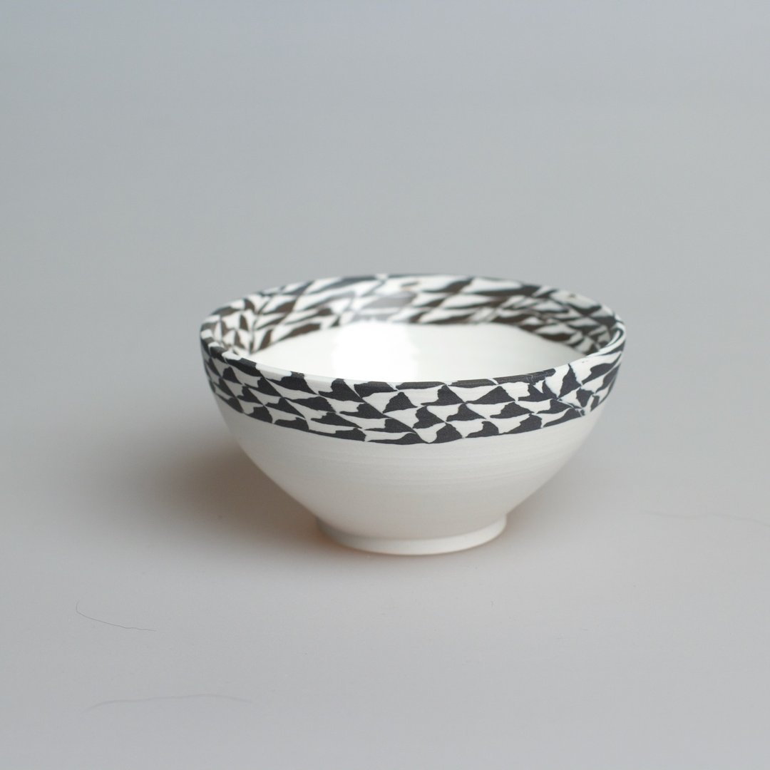 Porcelain handmade cup, nerikomi pottery, exquisite japanese style ornament - 其他杯子 - 其他材质 白色