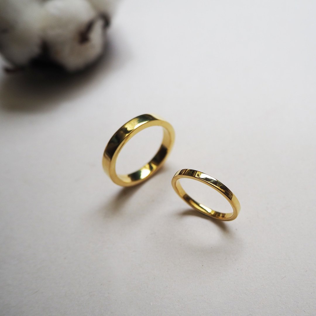 eternity af ring k_永恒af戒指k K金 对戒 婚戒 求婚戒 订婚戒 - 戒指 - 贵金属 金色