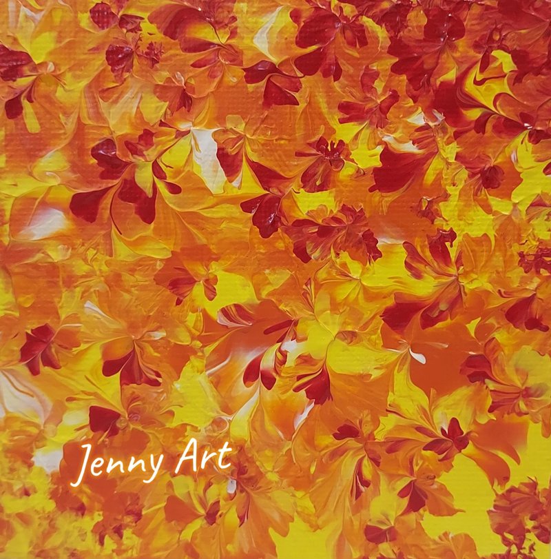 锦上添花系列(黄) 无框画 抽象画 画作 挂画 居家摆设 疗愈小物 - 海报/装饰画/版画 - 其他材质 黄色