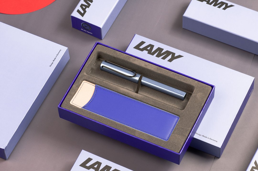 【雷雕刻字】LAMY 钢珠笔 限量单入笔套礼盒/AL star 2024-冰霜蓝 - 钢珠笔 - 铝合金 蓝色