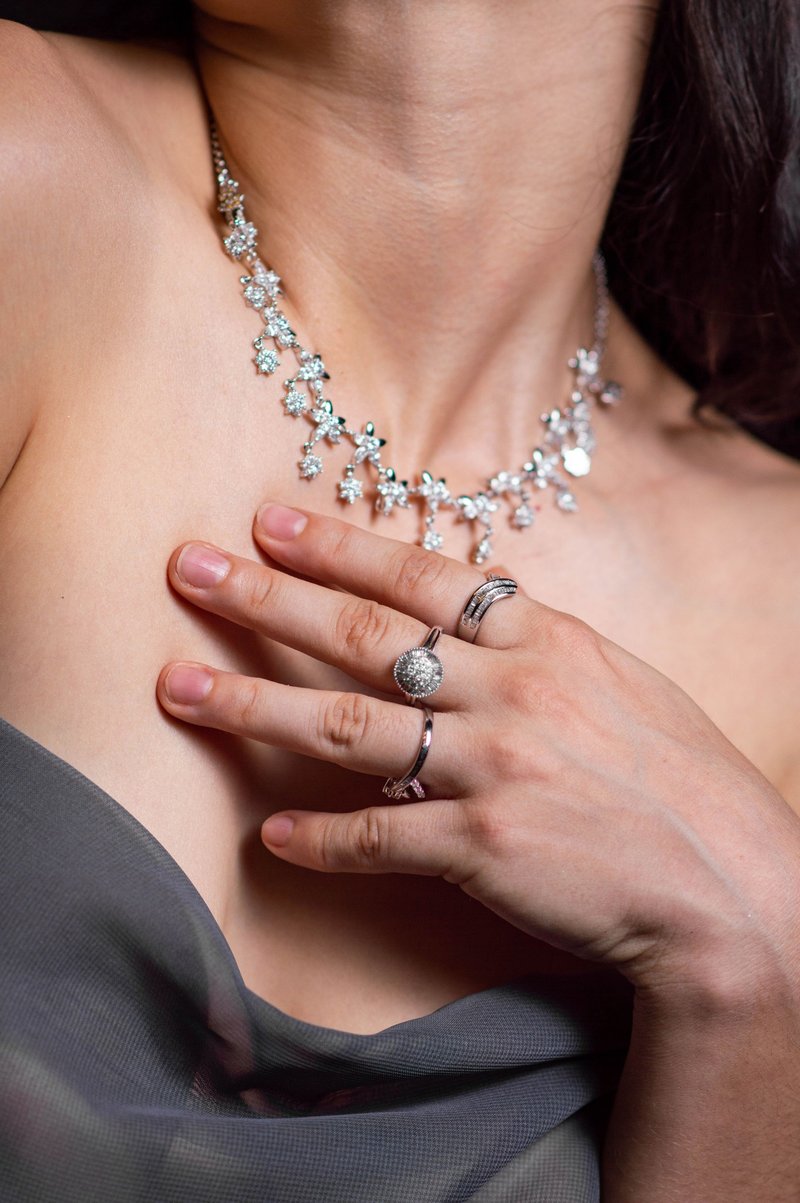 满天星项链 - 项链 - 贵金属 透明