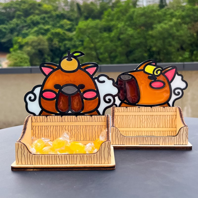 温泉水豚 置物座 / 卡片座 - 摆饰 - 树脂 