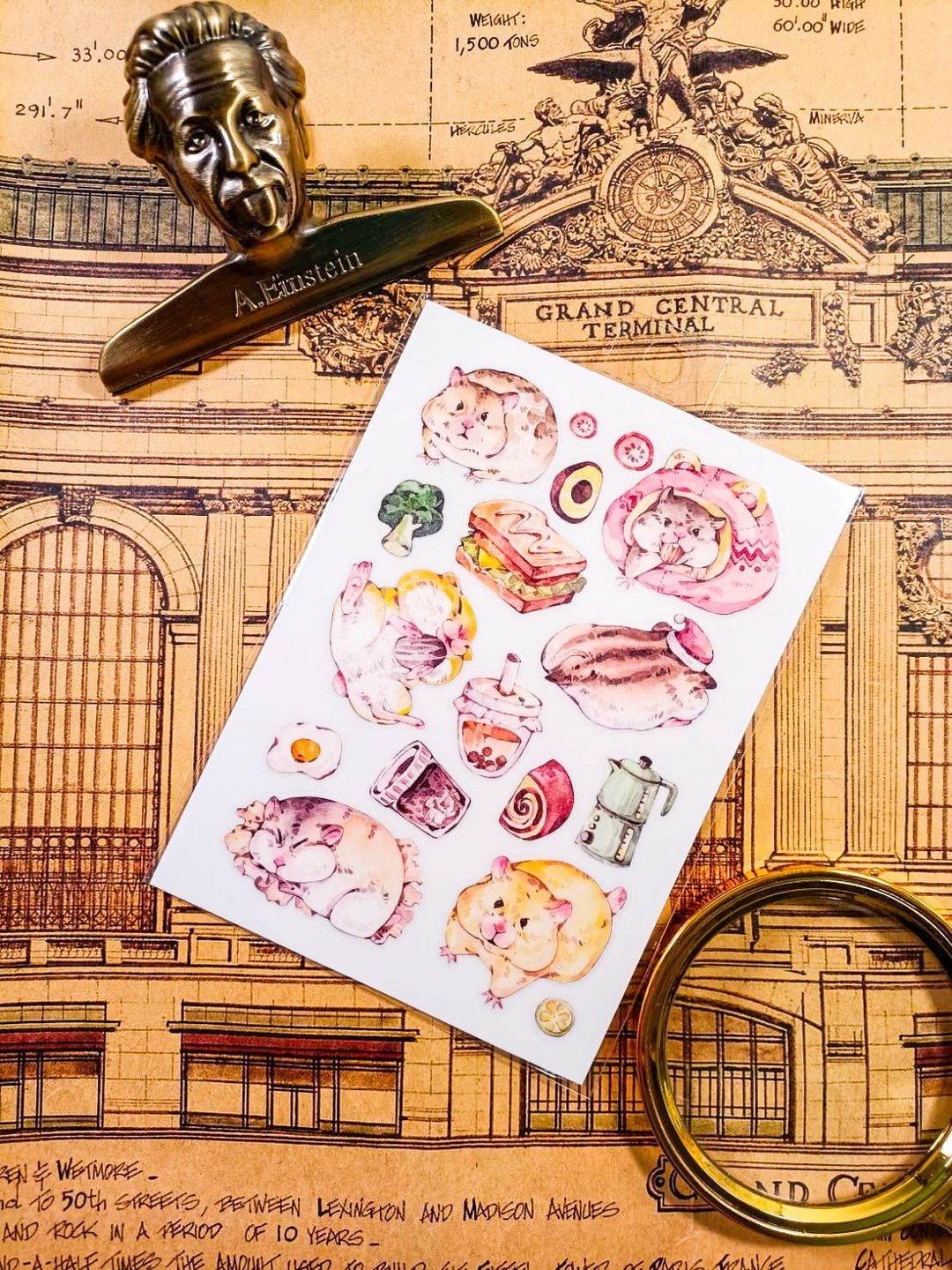 KR521_Cute Animals_mouse.A / Transfer Stickers /  轉印貼紙 - 贴纸 - 塑料 