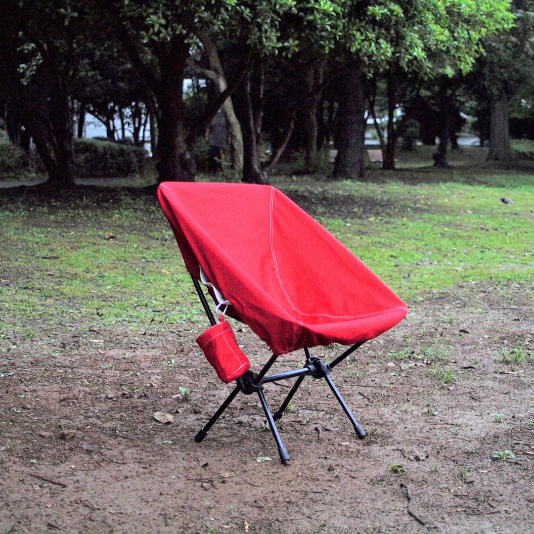Camping chair cover (red twill fabric) - 露营用品 - 棉 红色