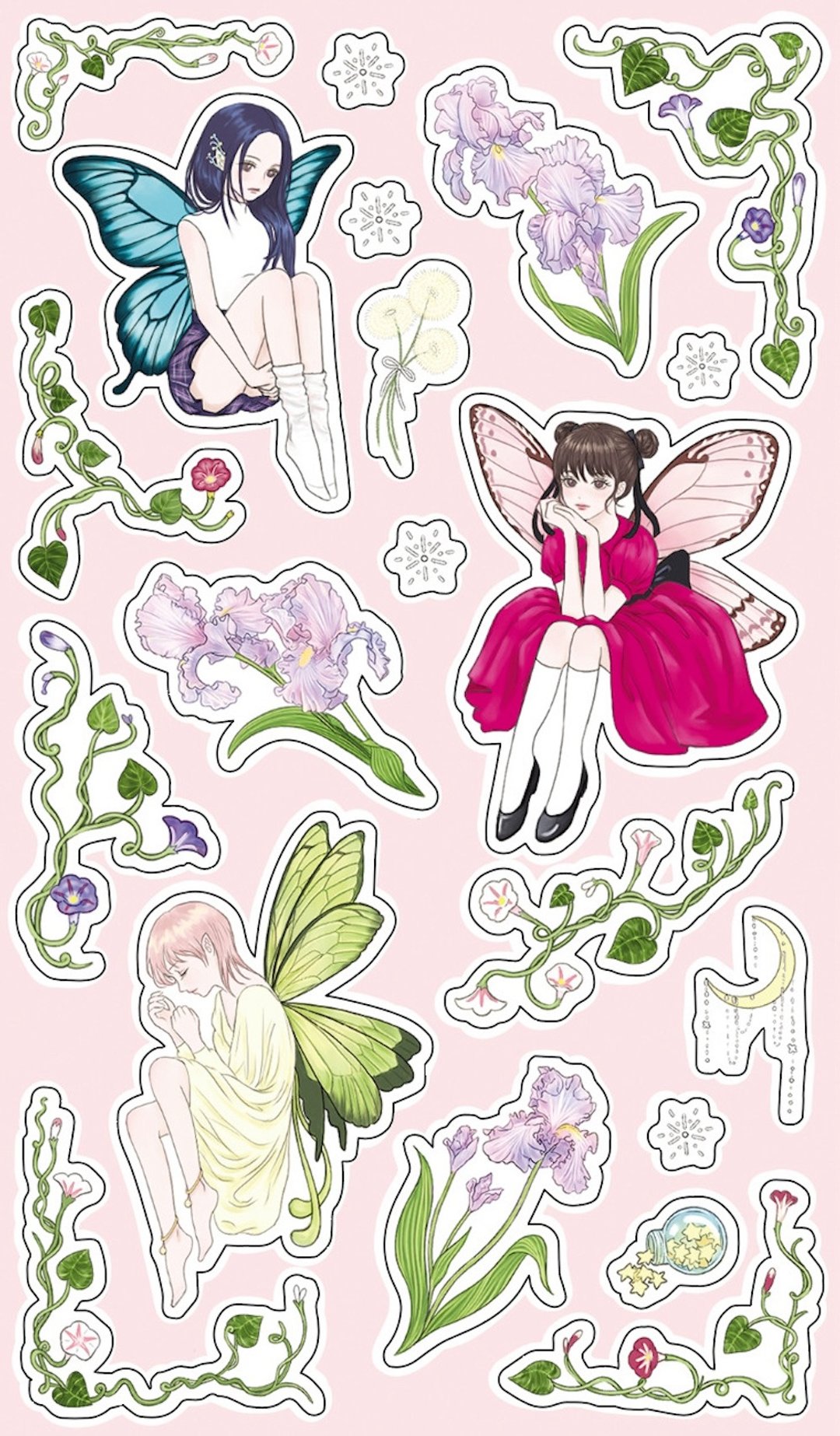 蝴蝶宝宝贴纸 - 贴纸 - 纸 