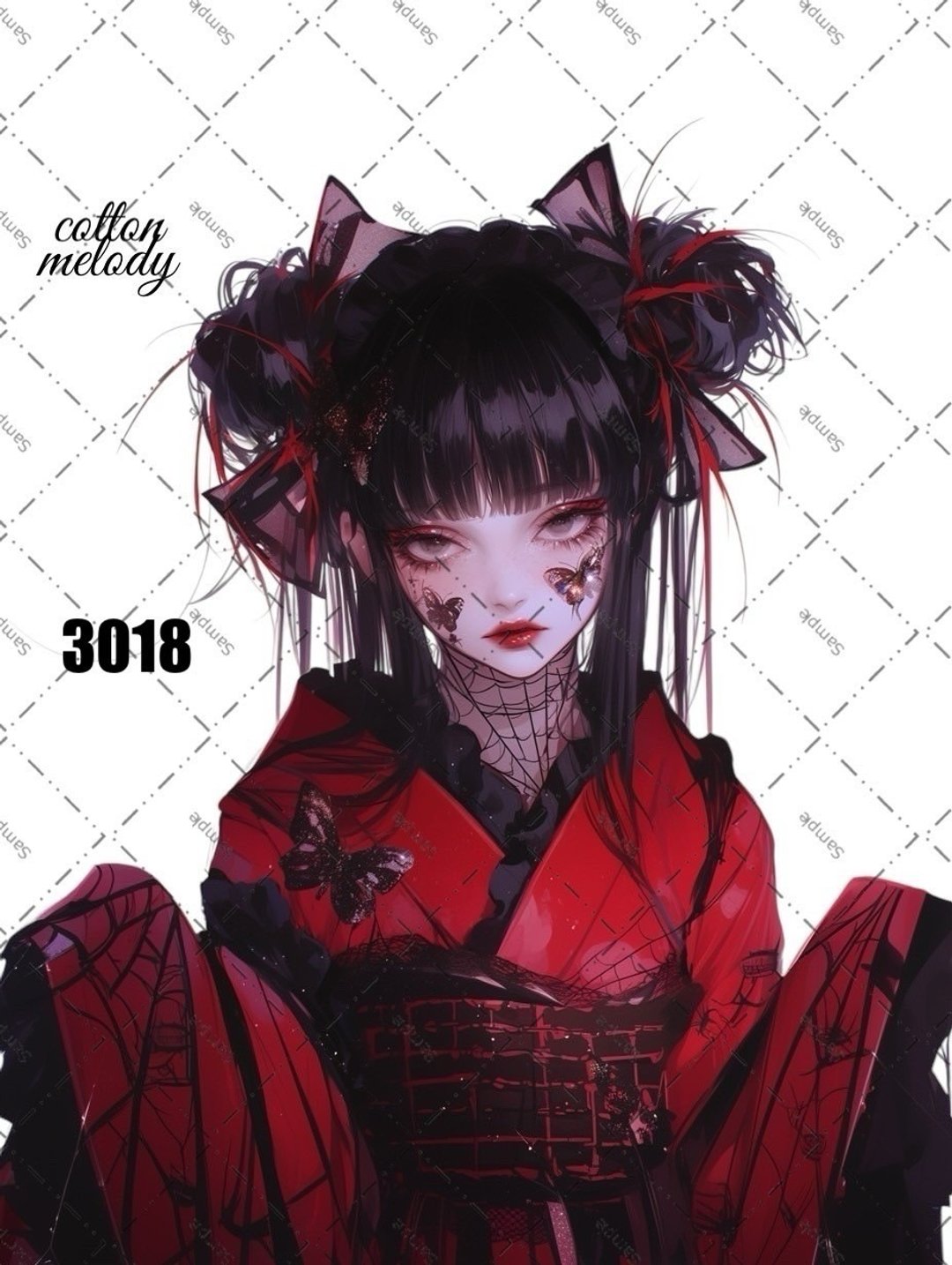 original sticker o.3018 人物贴纸 原创贴纸 cotton melody - 贴纸 - 纸 