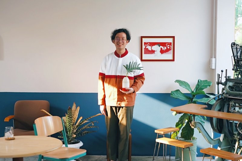 Half Duang Jacket (Happy Sunshine color) - 男装外套 - 棉．麻 橘色