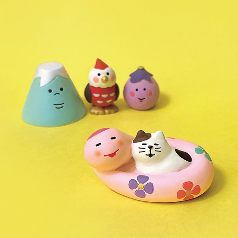 日本Decole Concombre - 金运福蛇 - 摆饰 - 树脂 多色