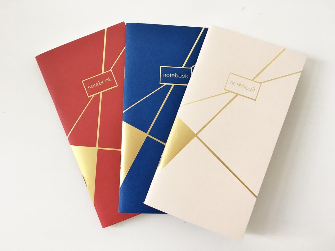 Set of 3 Gold Foiled Traveler's Notebook Refills Paper Insert for Midori - 笔记本/手帐 - 纸 
