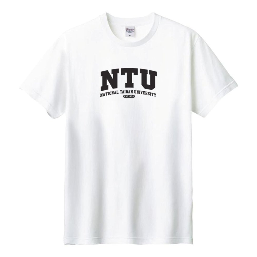 【台湾大学/台大】NTU经典款纯棉短T_白 - 其他 - 棉 蓝色