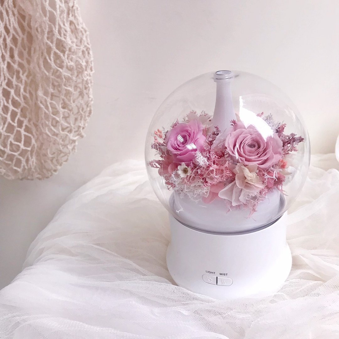 Flora Flower永生花水氧机-轻粉色系(卡片) - 香薰/精油/线香 - 植物．花 粉红色