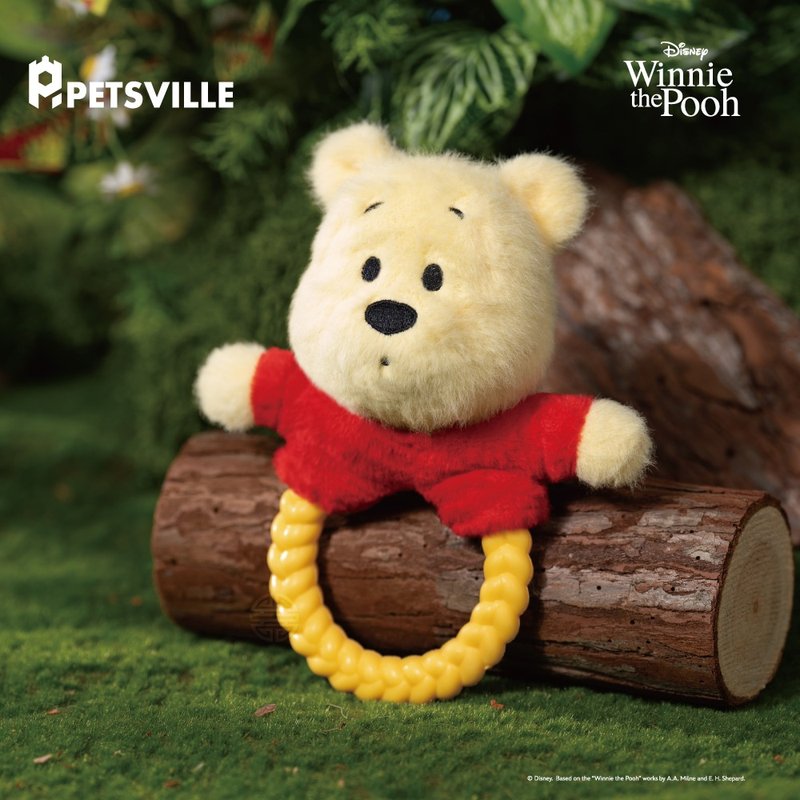 【PETSVILLE&迪士尼】小熊维尼宠物发声玩具   宠物 宠物用品 - 玩具 - 聚酯纤维 多色