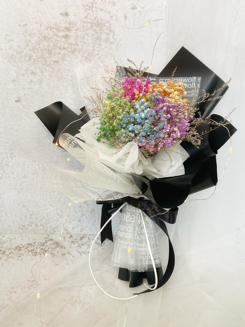 彩色满天星 | 干燥花花束 纪念日 情人节礼物 生日礼物 - 干燥花/捧花 - 植物．花 