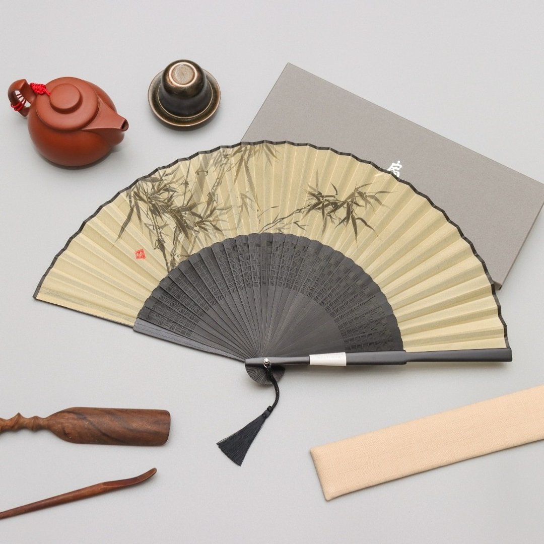 京都竹山系列扇子-竹山(黄) - 扇子 - 其他材质 