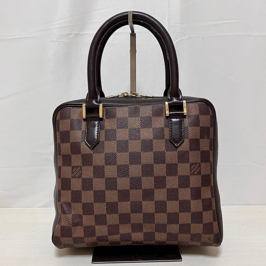 正品 Louis Vuitton 路易威登 Brera 手提包 Damier Ébène N51150 二手 - 手提包/手提袋 - 其他材质 咖啡色