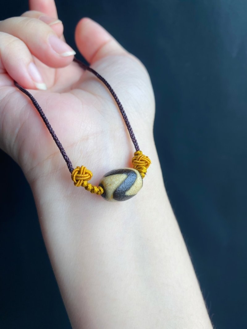 【售出】火供 虎牙 护身 天珠 偏财 正财 项链 小叶紫檀 保平安 - 挂绳/吊绳 - 木头 咖啡色