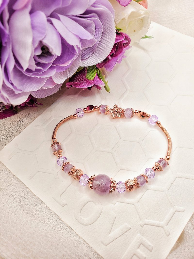 高贵仙女款薰衣草紫晶手串 - 手链/手环 - 水晶 紫色